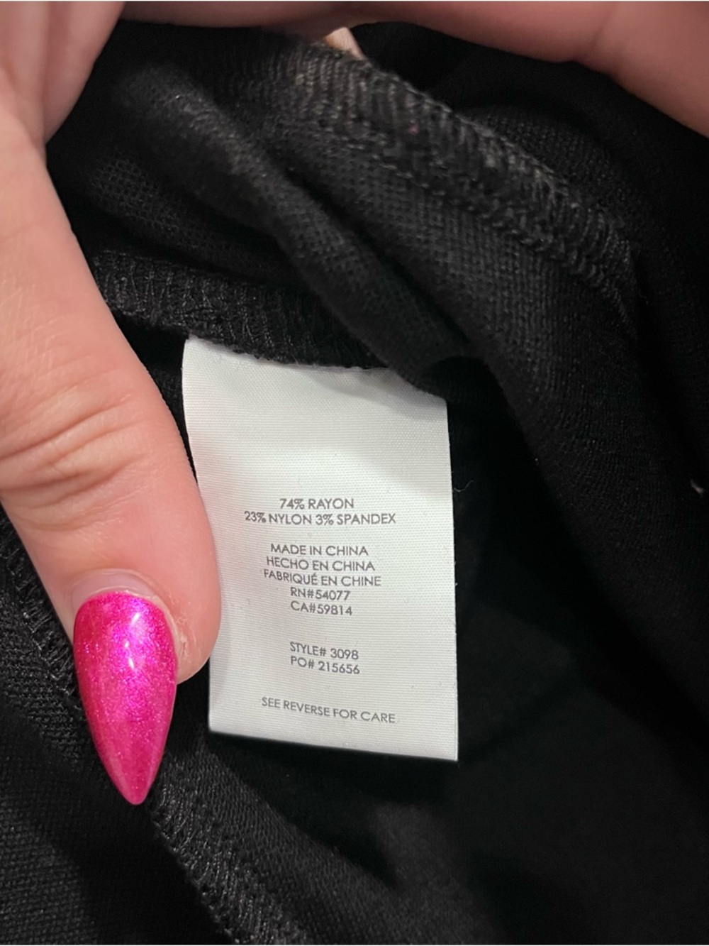 CAbi BLACK KNEE LENGTH FLARED SKATER SKIRT SIZE 2 3098 asymmetrical classic - Picture 3 of 7